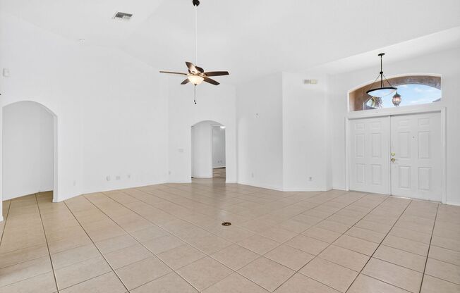 Annual unfurnished 4/2 pool home with 3 car garage in the Southwest Cape