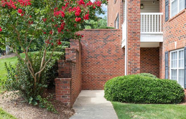 Entrance to residential buildings at Westmont Commons apartments for rent in Asheville, NC