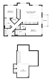 2 beds, 2 baths, 1,403 sqft, $2,210