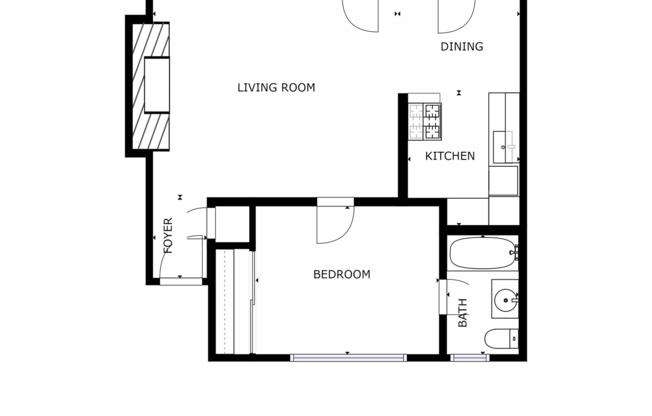 1 bed, 1 bath, $1,995, Unit 020#04