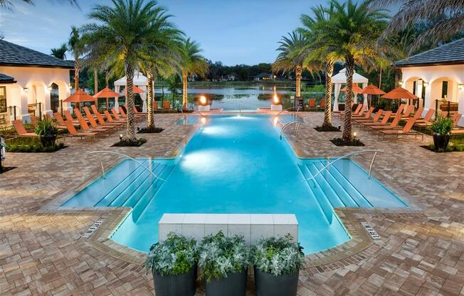 Relaxing Swimming Pool at Town Trelago, Florida