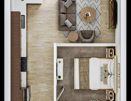 1 bed, 1 bath, 681 sqft, $1,319, Unit 211