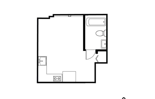 Studio, 1 bath, 275 sqft, $1,000, Unit 319