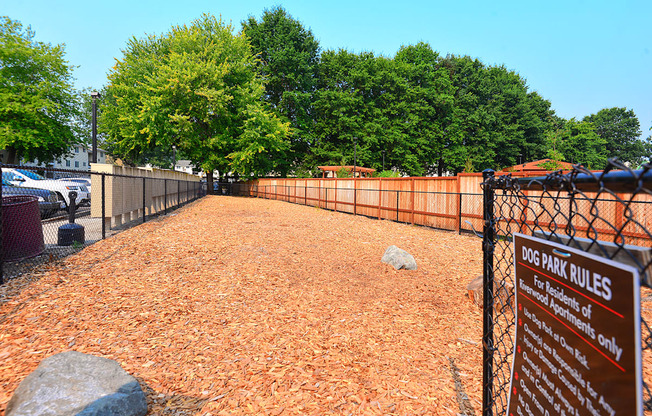 Riverwood bark park outdoor pet area