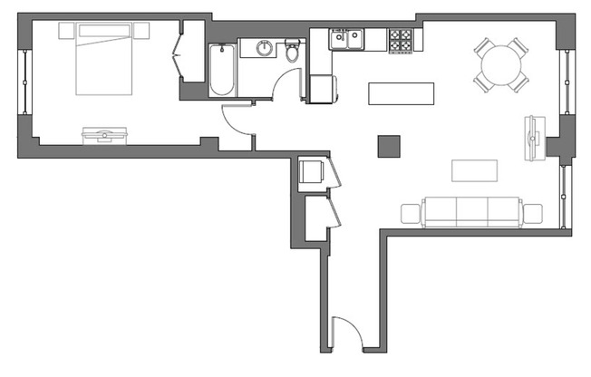 1 bed, 1 bath, 953 sqft, $6,275