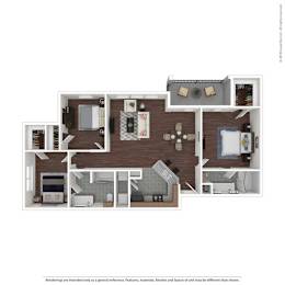 3 beds, 2 baths, 1,309 sqft, $1,745