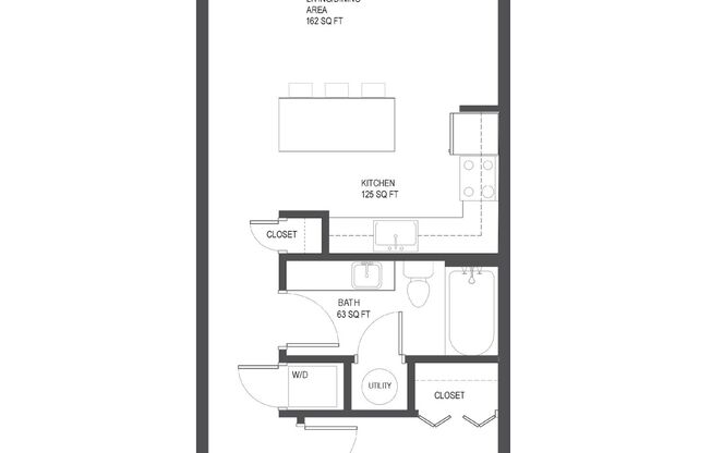 1 bed, 1 bath, 640 sqft, $1,700, Unit #310