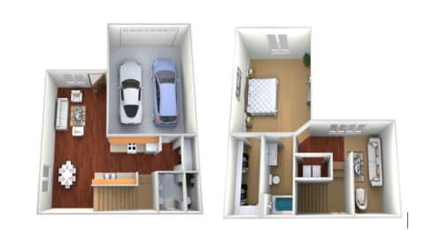 1 bed, 1.5 baths, 1,141 sqft, $1,360