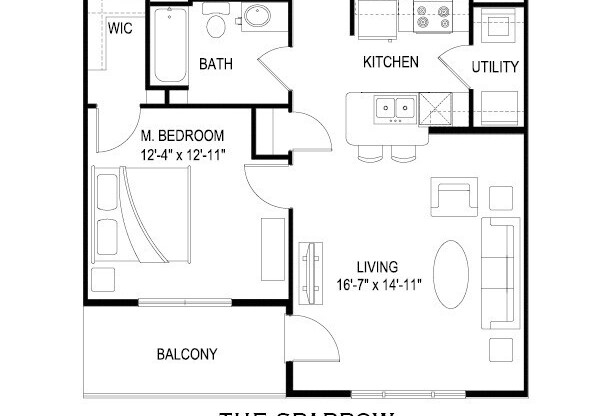 1 bed, 1 bath, 822 sqft, $1,495, Unit 4648 Driver Lane - 224