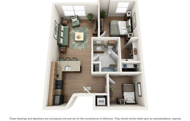 2 beds, 1 bath, 740 sqft, $2,295, Unit 201