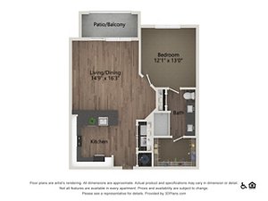 1 bed, 1 bath, 827 sqft, $1,980