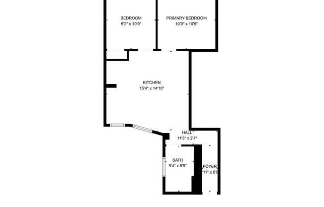 2 beds, 1 bath, $2,600, Unit 2-B