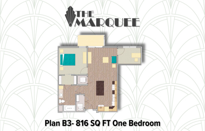 1 bed, 1 bath, 816 sqft, $1,855, Unit #520