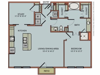 1 bed, 1 bath, 1,190 sqft, $2,824