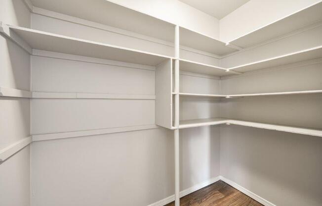 Beacon View Apartments Closet and Built In Shelves