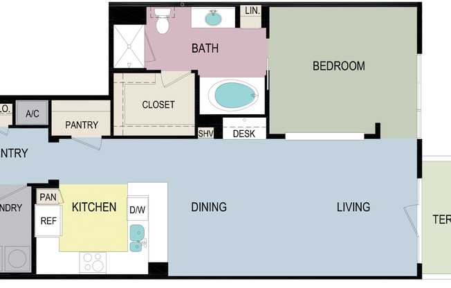 1 bed, 1 bath, 1,011 sqft, $3,933