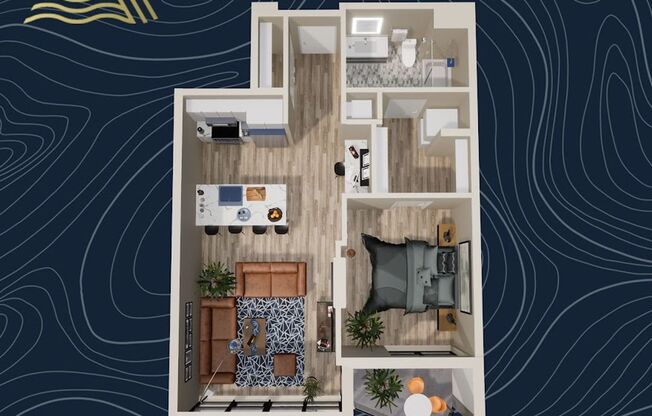 1 bed, 1 bath, 762 sqft, $2,570, Unit #916