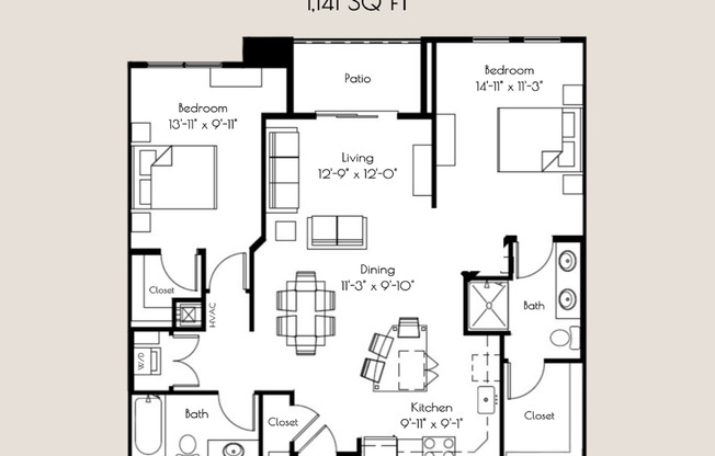 2 beds, 2 baths, 1,141 sqft, $2,200, Unit 8310 Globe Drive - 317