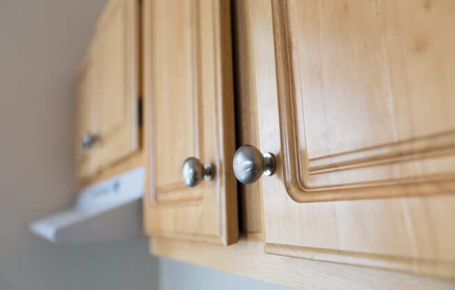 close up of wood cabinetry at dupont apartments in washington dc