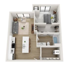 1 bed, 1 bath, 721 sqft, $1,125