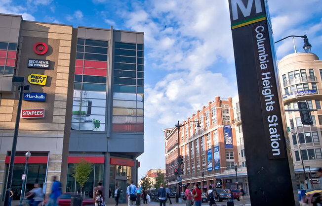 Metro Station at Highland Park at Columbia Heights Metro, Washington, DC, 20010