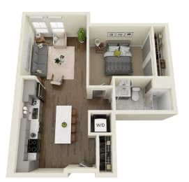 1 bed, 1 bath, 678 sqft, $1,595