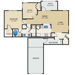 1 bed, 1 bath, 998 sqft, $1,691