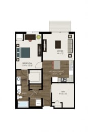 1 bed, 1 bath, 933 sqft, $2,013