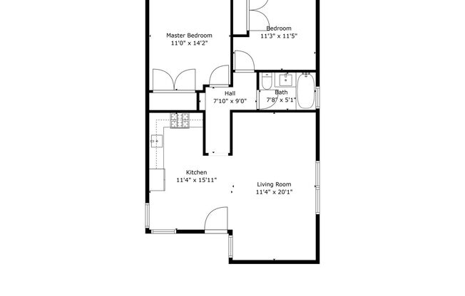 2 beds, 1 bath, 798 sqft, $2,295, Unit 05