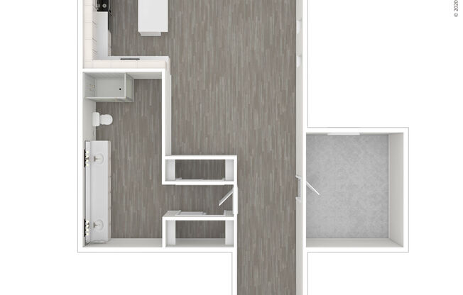 1 bed, 1 bath, 1,000 sqft, $1,261