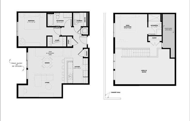1 bed, 2 baths, 1,232 sqft, $2,540, Unit Unit 501