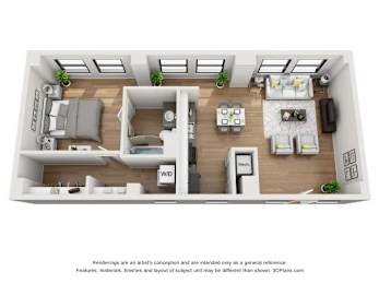 1 bed, 1 bath, 790 sqft, $1,570