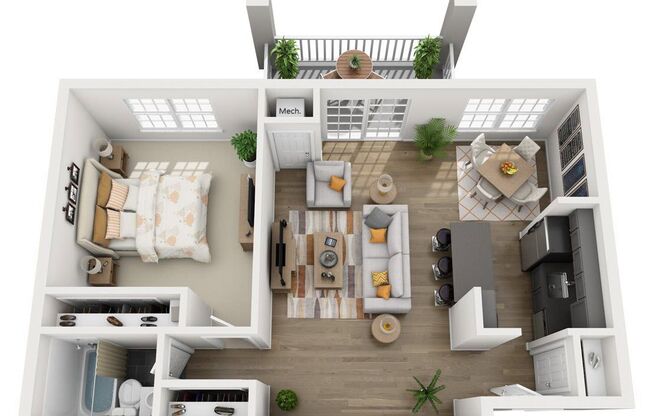 1 bed, 1 bath, 685 sqft, $1,625