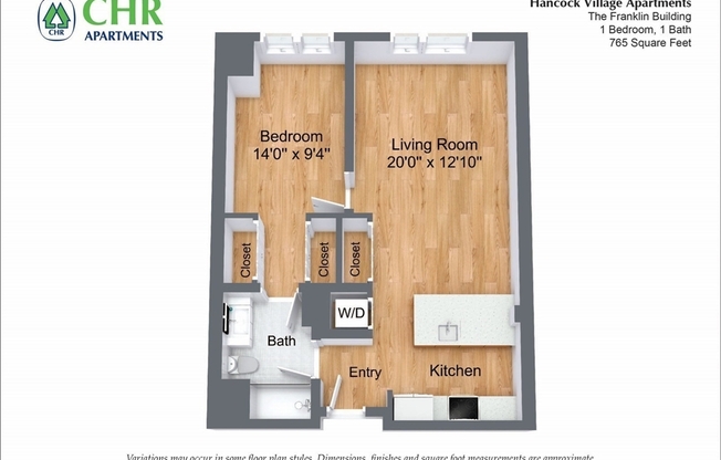 1 bed, 1 bath, 765 sqft, $3,270, Unit 510