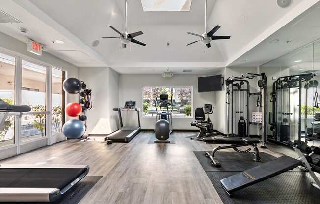 State Of The Art Fitness Center at Del Norte Place Apartment Homes, California