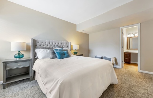 Bedroom With Adequate Storage at Whisper Hollow Apartments, Maryland Heights, Missouri