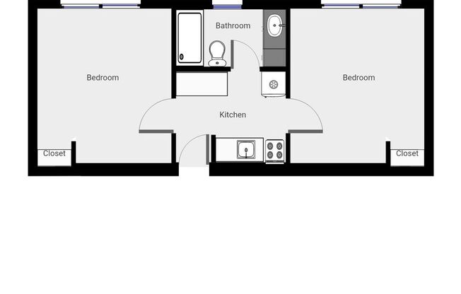 2 beds, 1 bath, 480 sqft, $1,589, Unit 1309-101