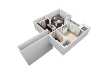 1 bed, 1 bath, 821 sqft, $1,595