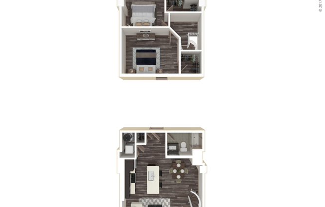 2 beds, 2 baths, 988 sqft, $2,100