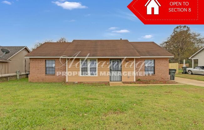 - Open to Section 8 -Newly Renovated 3 Bedroom 2 Bath  located in Northaven