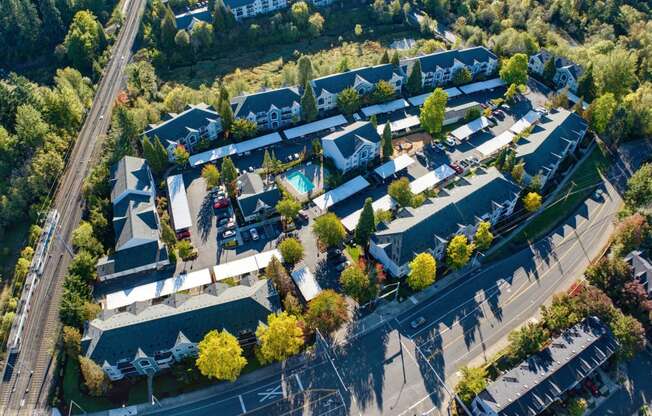 Ariel view of site Quatama Village Aloha 