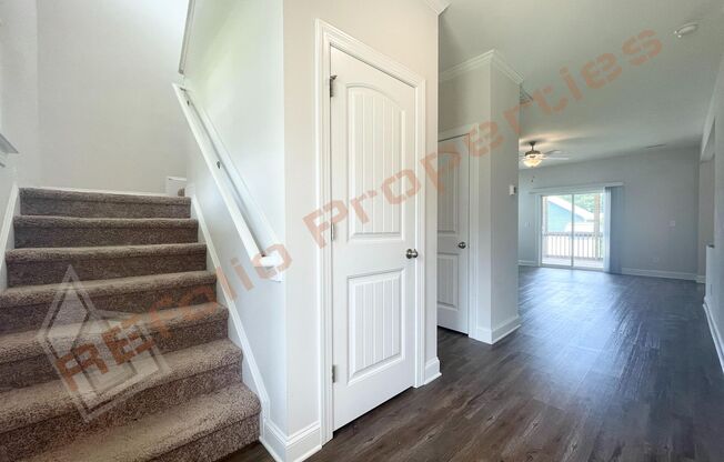 Charming 4 Bedroom, 2.5 Bath, 2-Car Garage Home @ Creekside at Sunset Lake, Holly Springs, Available Now!!