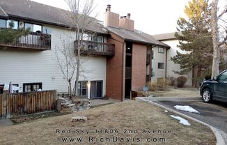1 bed, 1 Bath, 800 sqft with washer/dryer hookups, patio and separate entrance  off Sable and 2nd