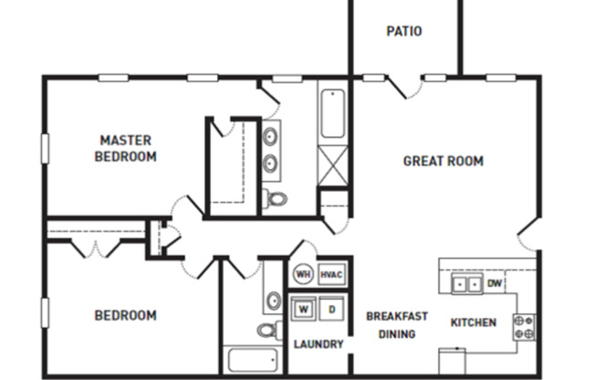 2 beds, 2 baths, 1,270 sqft, $1,795, Unit 303