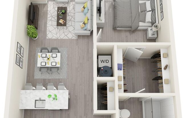 1 bed, 1 bath, 745 sqft, $2,225, Unit 322