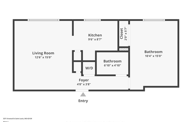 1 bed, 1 bath, 650 sqft, $925, Unit Apt 101