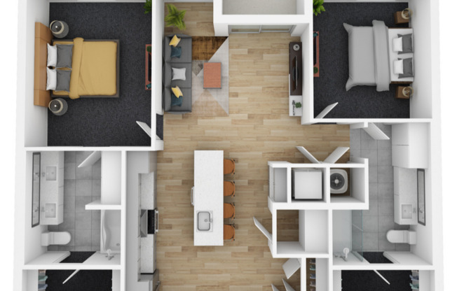 2 beds, 2 baths, 1,162 sqft, $3,149