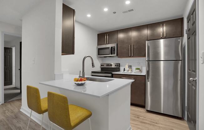 Newly Refurbished Kitchen and Cabinetry at Sundance Apartments, Indiana, 46237