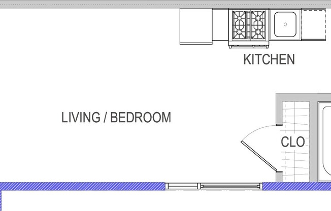 Studio, 1 bath, 402 sqft, $2,910, Unit 1335 Folsom St, Unit 306