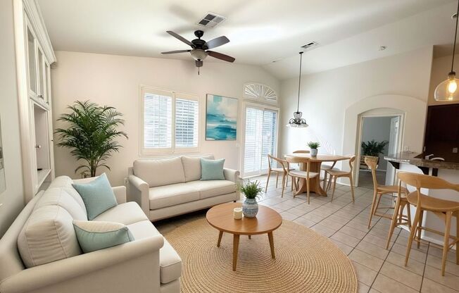 Spacious single story 2-bed with an office for rent